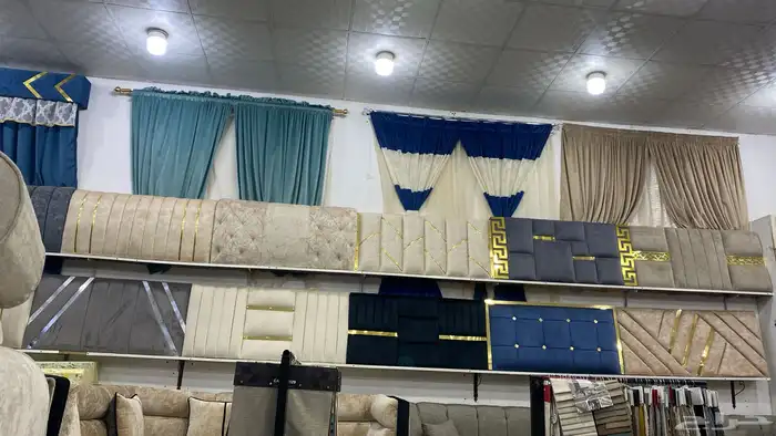 كنبات مساند ستائر تفصيل تنجيد 15