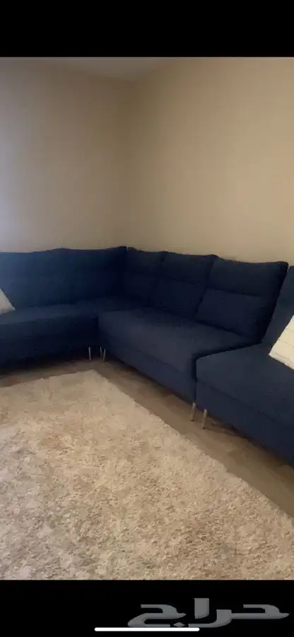 كنب حرف L نظيف وجديد 2