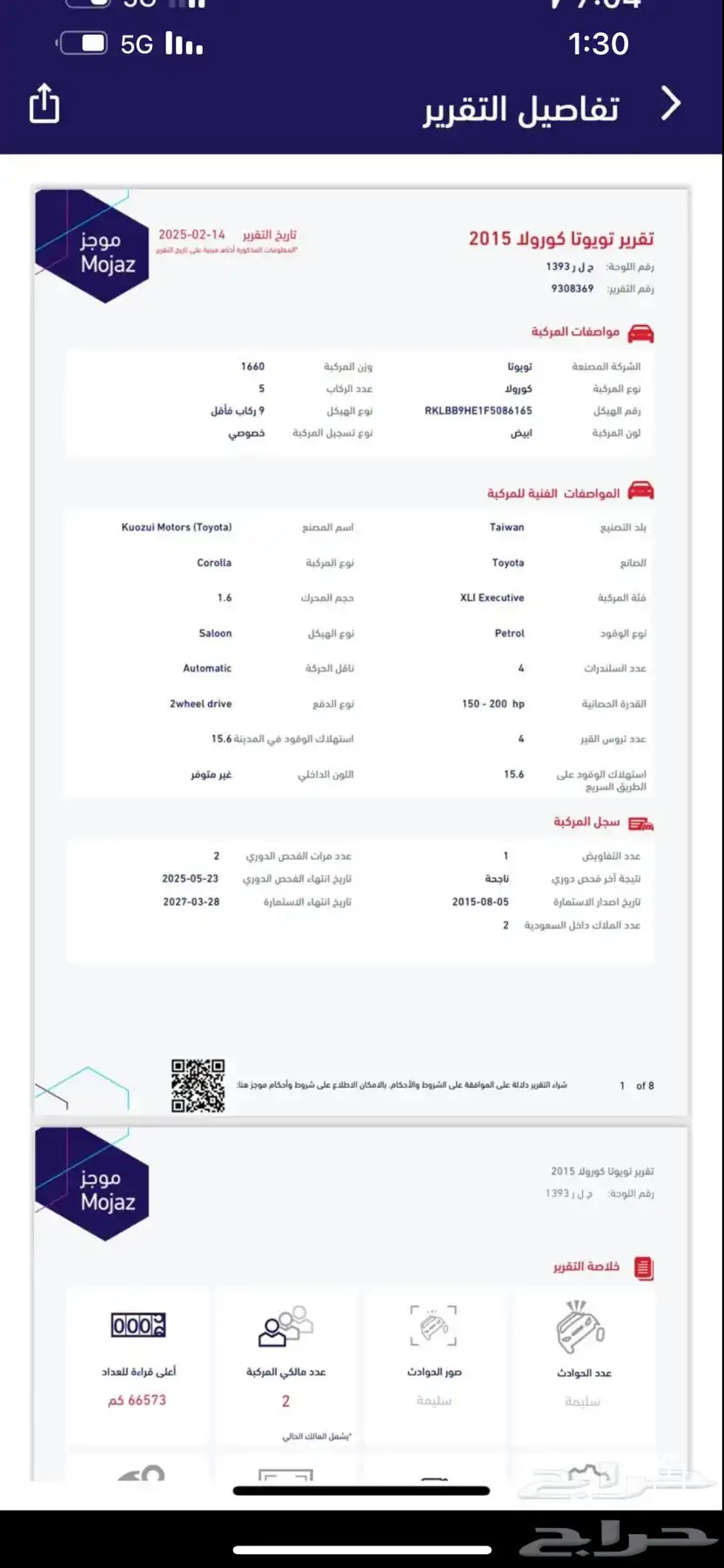 مخزان كرولا 2015 17