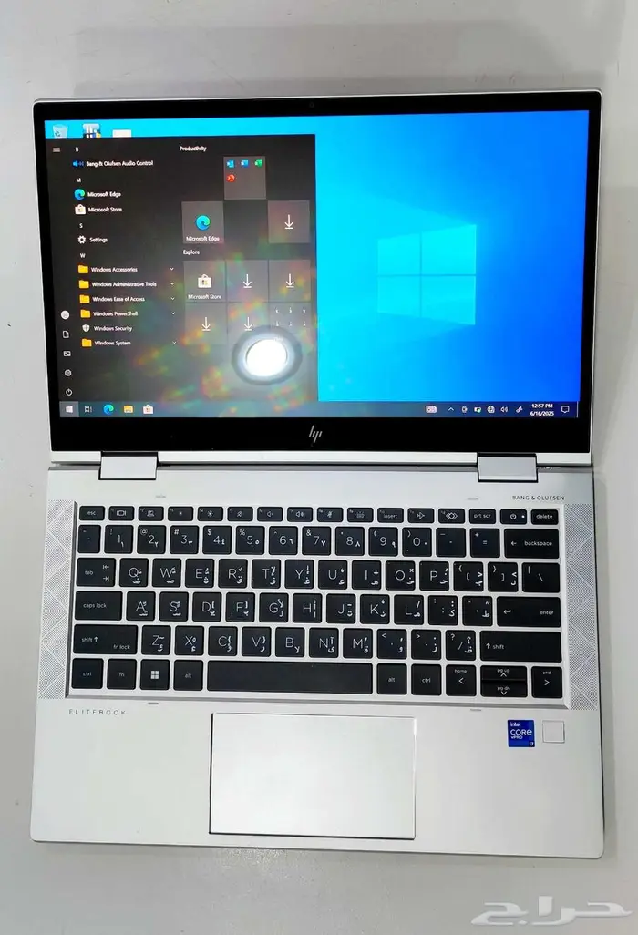 لابتوب HP_متحول_2 في1_لمس_نظيف_مواصفات عالية_معالجi5_رام16 2