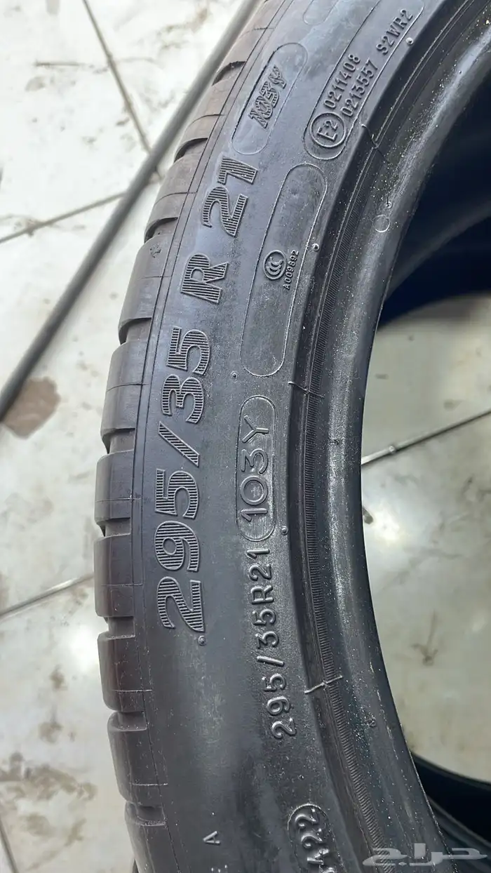 كفرات بورش كاين 295 35 21 265 40 21 مشلان نظيفة جدا 5