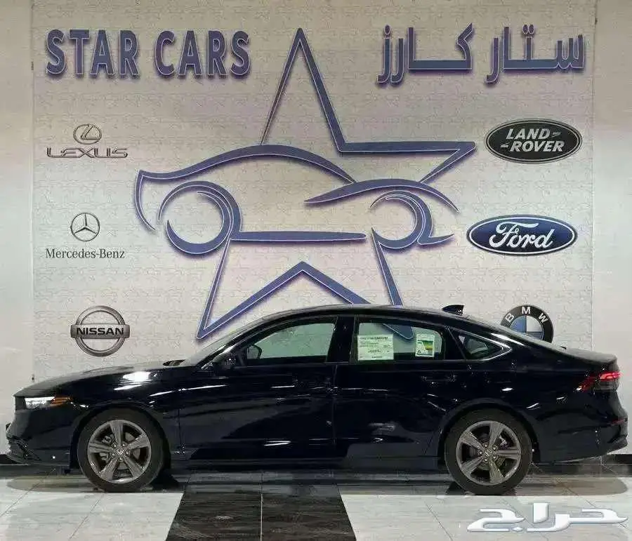 هوندا اكورد LX 2025 اسود ستاندر سعودي 1