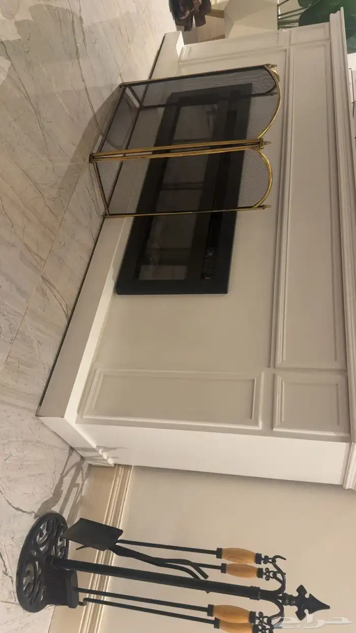 مدفئة كهرب مع ديكور خشبي 1