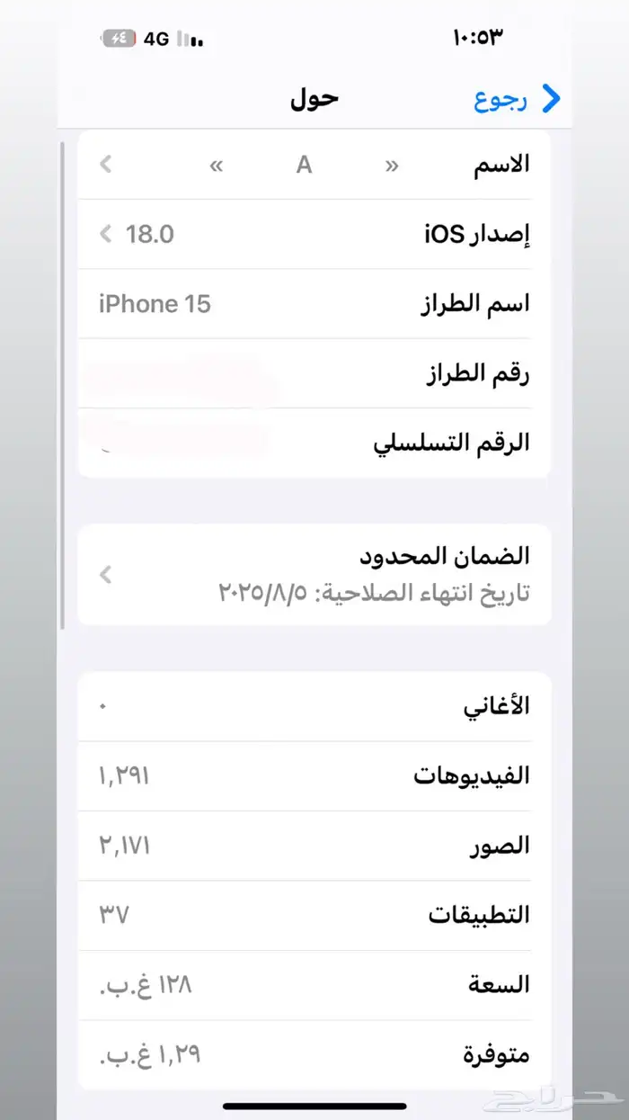 جوال ايفون عايدي وكالاه مثل ماهو موضح في الاعلان 4