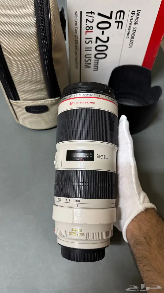 ( تم البيع ) عدسة كانون 70-200 الاصدار الثاني فتحة 2.8 2