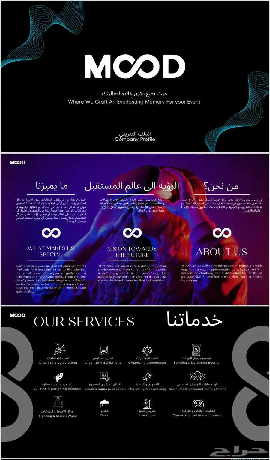 مصمم بروفايل شركة و مبرمج موقع الكتروني و ايميل 8