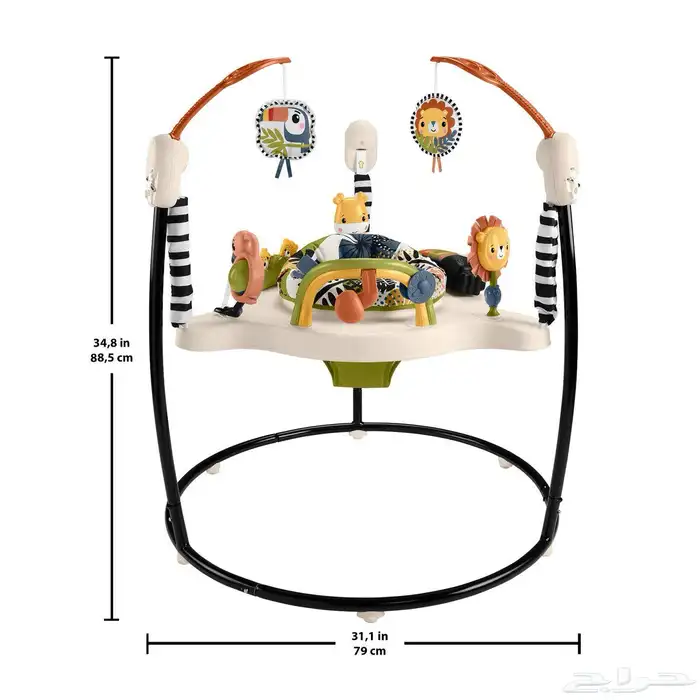 نطاطة للاطفال الصغار - نطاطه مواليد 360 درجة مع موسيقى 10