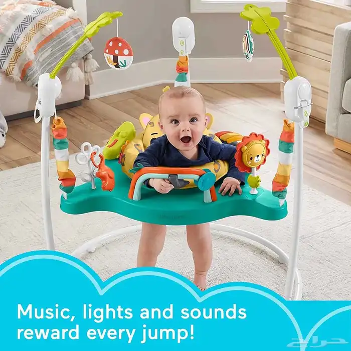 نطاطة للاطفال الصغار - نطاطه مواليد 360 درجة مع موسيقى 1