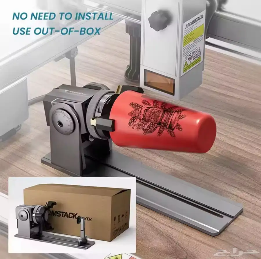 AtomStack R1 PRO Laser Engraver Rotary Roller Set 3