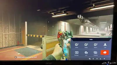 شاشة قيمنق مع ماوس وكيبورد قيمنق 1