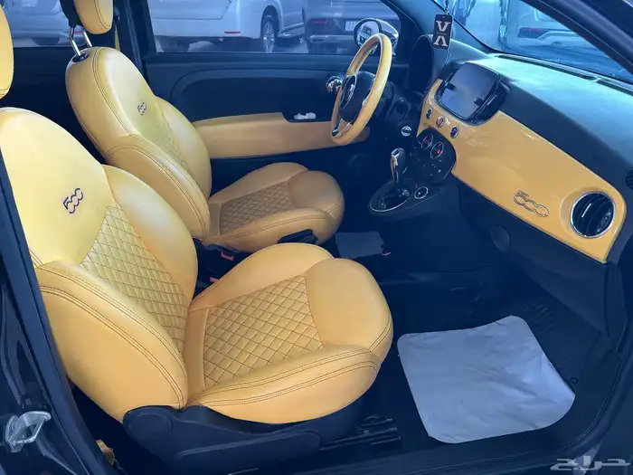 فيات 2020 سعودي ماشي 106 الف قمة فالنظافة داخل اصفر 6