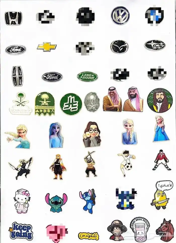 استيكرات معدنية وكفرات جوال 4