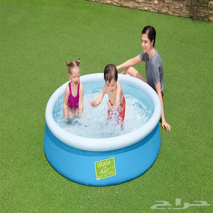 مسبح نفخ للاطفال - مسبح أطفال بتصميم دائري نفخ مميز 1