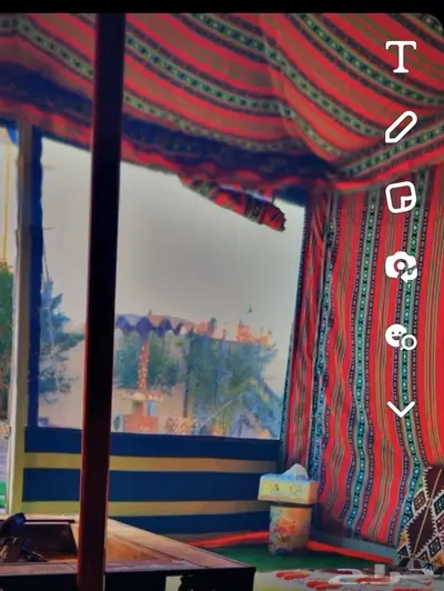 خيمة بيت شعر مقاس 5 - 5 اسود 2