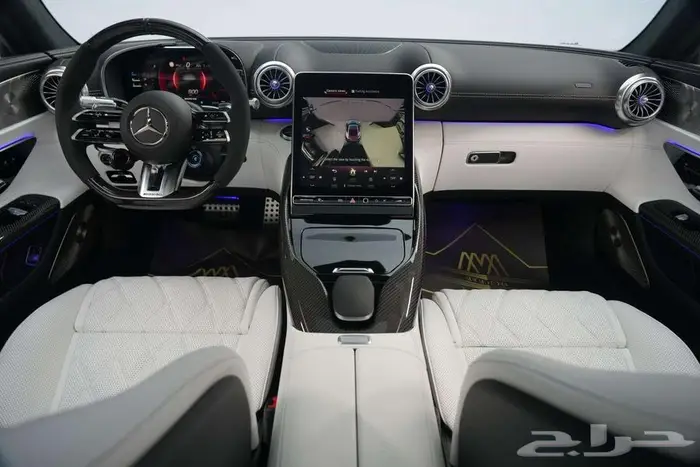 مرسيدس GT 43 AMG موديل 2025 أصفار خليجي أزرق أبيض كريستال 6