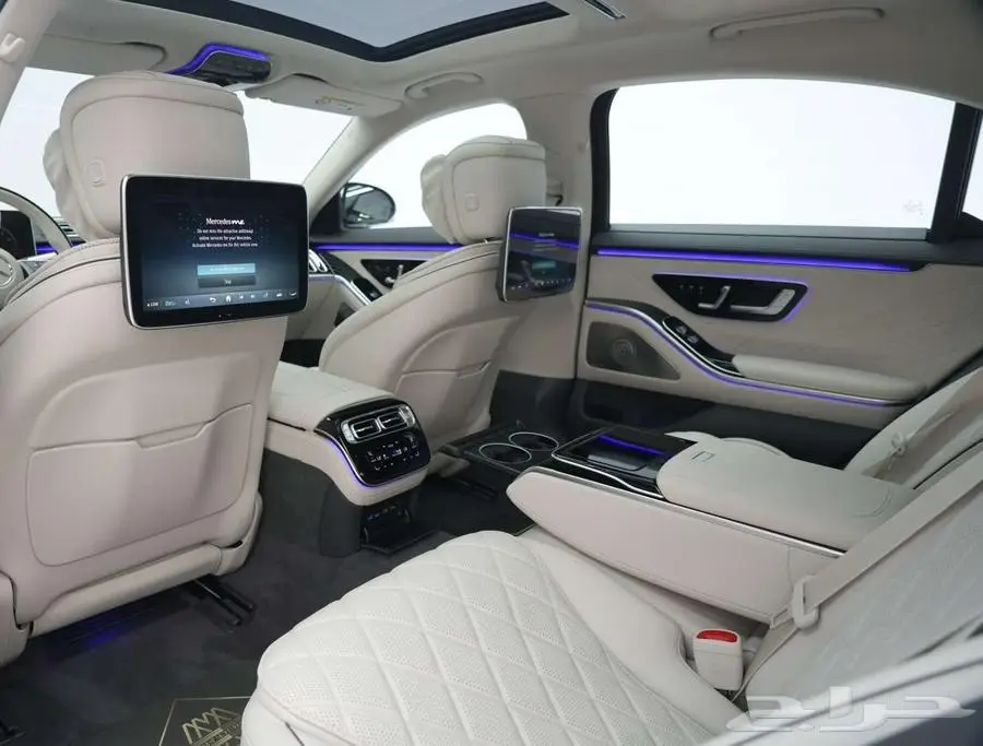 مرسيدس S 500 موديل 2025 أصفار خليجي رمادي فاتح أبيض 17