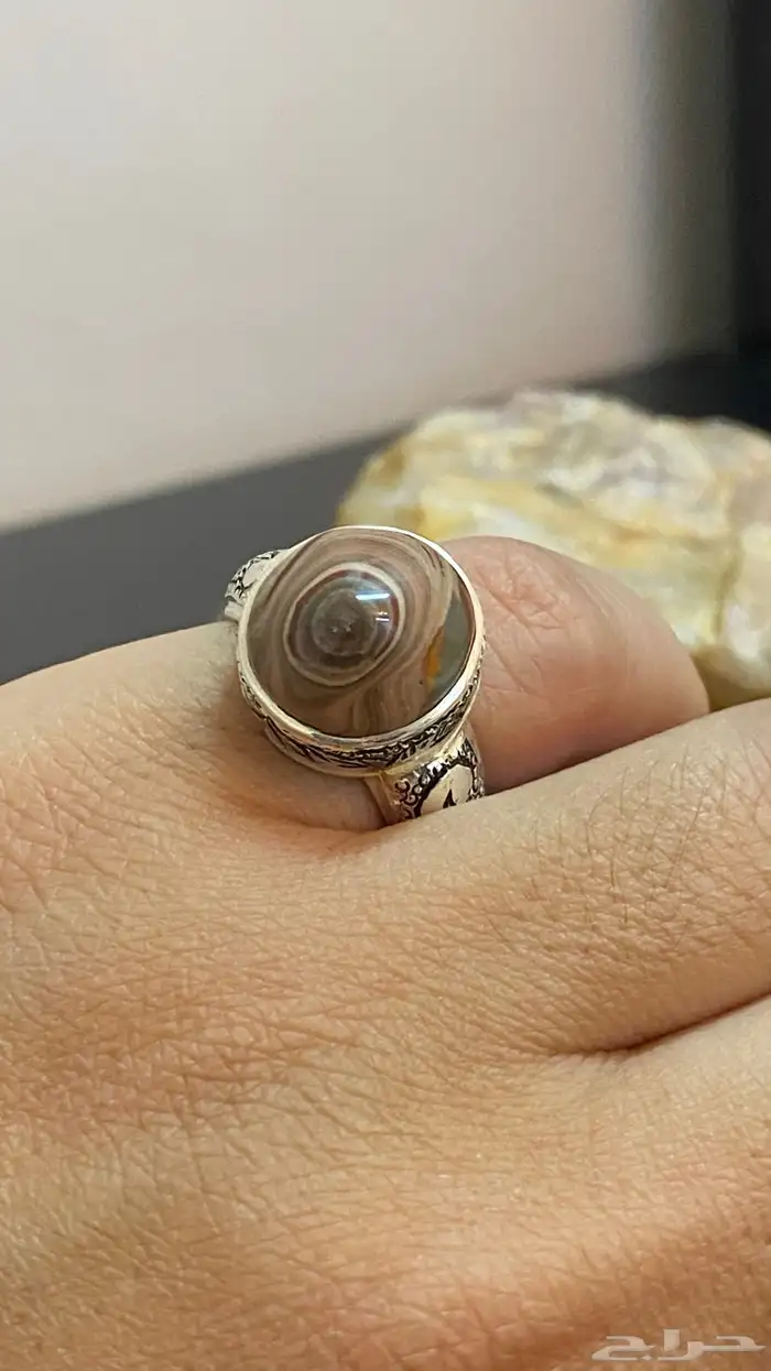 خاتم عقيق حبه صغيره 2