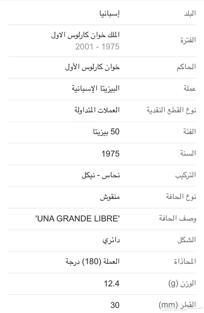 50 بزيتا مملكة اسبانيا 2