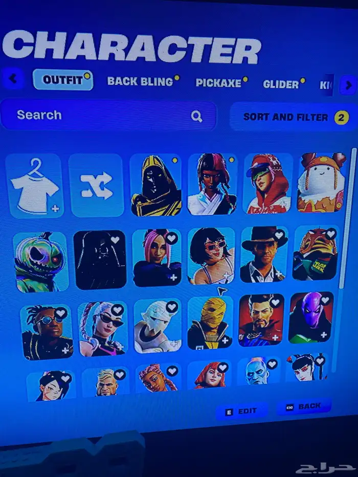 حساب فورت للبيع 30 ريال 35 سكن 64 شنطة 54 الدفع راجحي 1