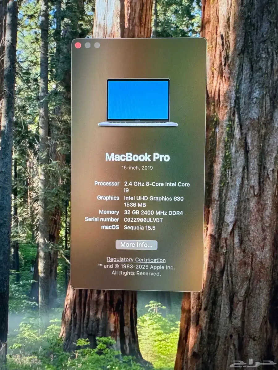 ماك بوك برو MacBook Pro 15-inch 2019 7