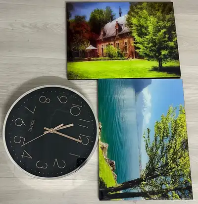 لوحات وساعه للبيع 0