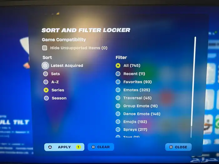 حساب فورت نايت بليستيشن 1