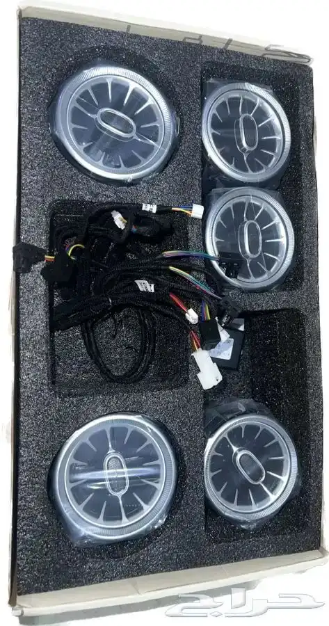 LED فتحات مكيف مرسيدس 3 الوان 0
