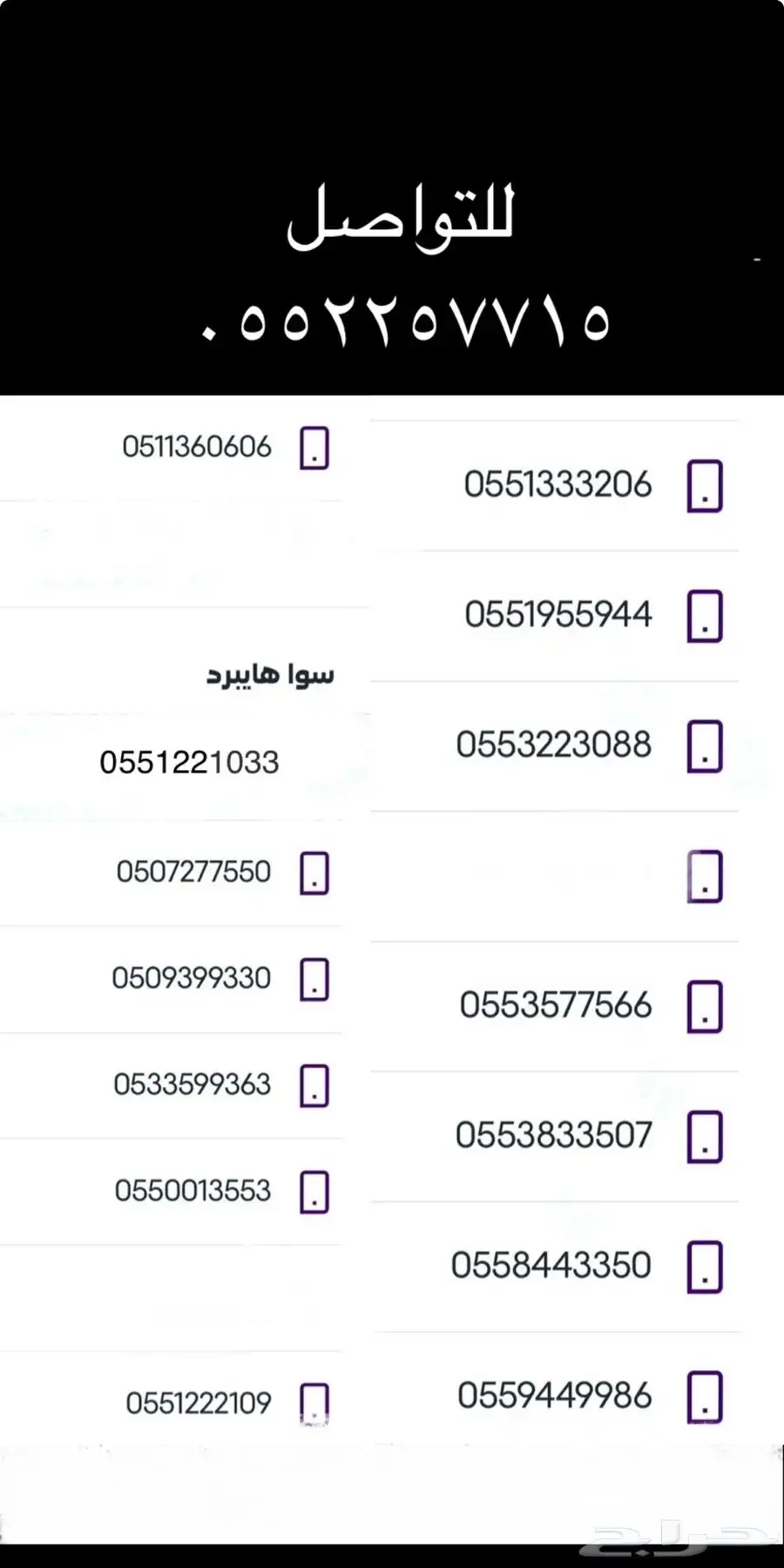 ارقام سوا 0