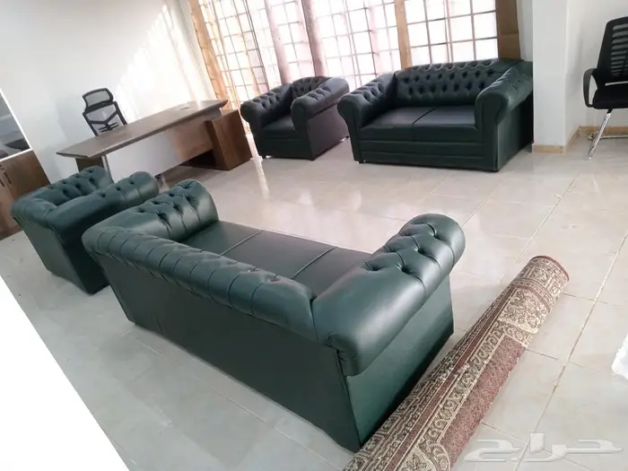 طقم مكتب فخم مدير كراسي كنب 4