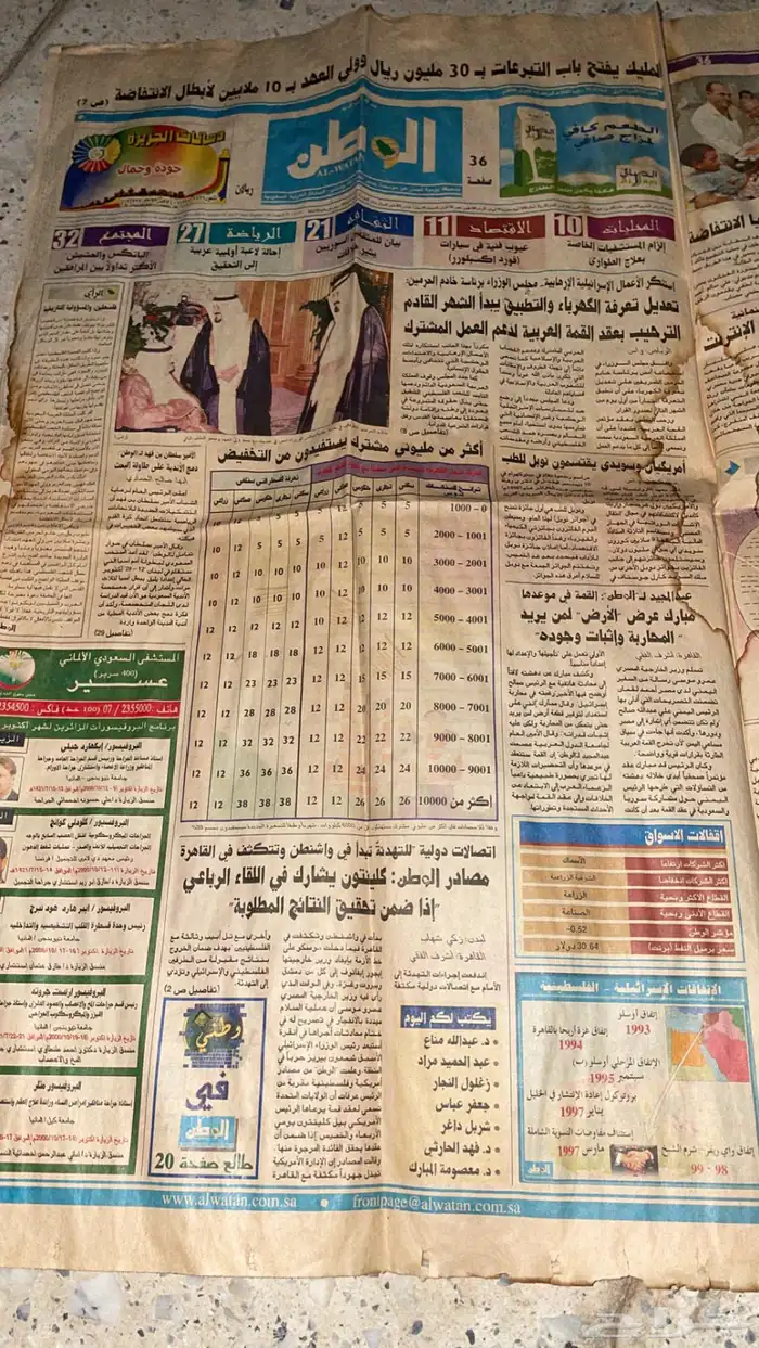جريدة تراثية للبيع عام 1421 0