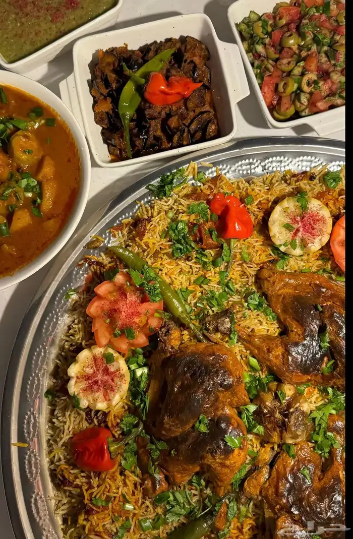 كبسة دجاج وولحم 0