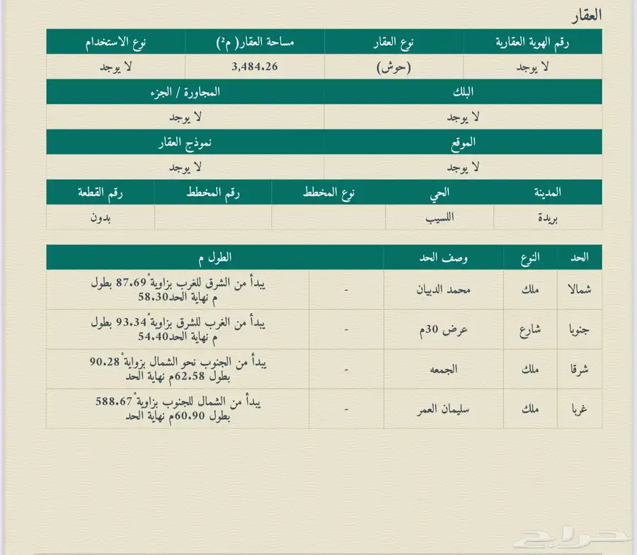 ارض كبيرة بخب روضان 2
