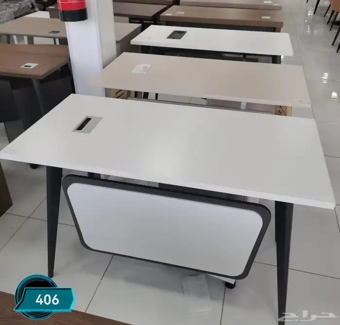 مكاتب لون ابيض و رصاصي مكاتب مدير مكاتب زجاج مكاتب مودرن 4