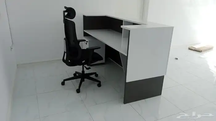 مكاتب لون ابيض و رصاصي مكاتب مدير مكاتب زجاج مكاتب مودرن 36