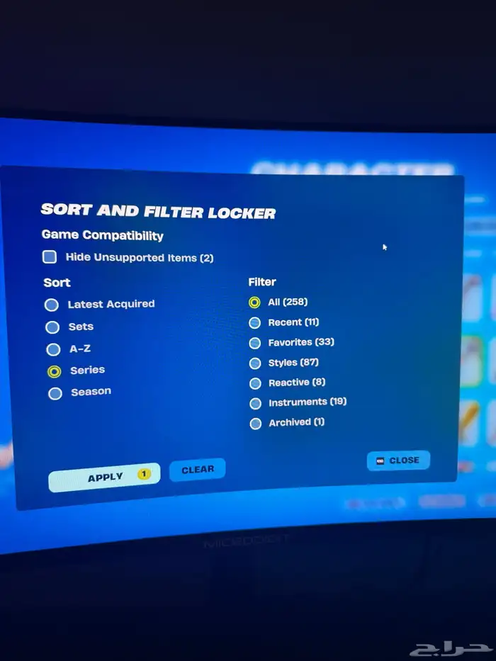 حساب أساسي فورتنايت شخصي 244سكن السيزون الرابع الين الأخير 14