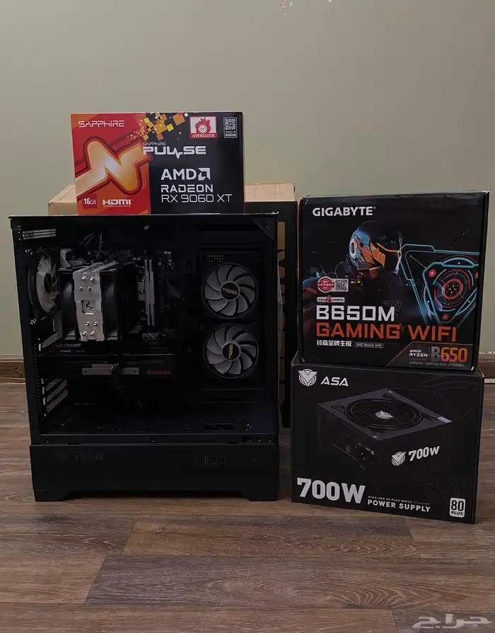 تجميعة بي سي اقتصادية كرت 9060XT 16GB 2