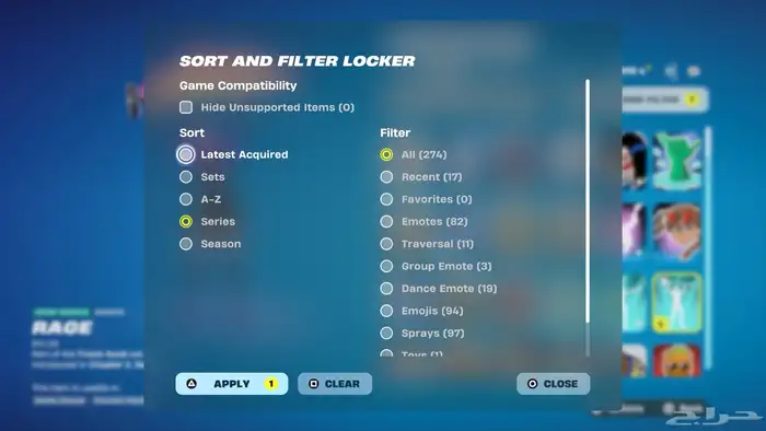 حساب فورت نايت وركت ليق 6