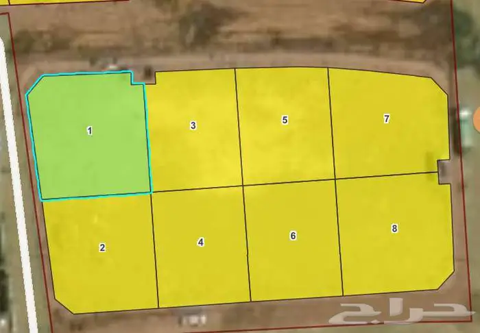 مخطط اراضي تنظيمي للبيع 1