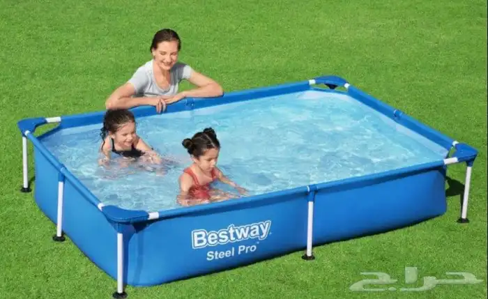 مسبح اعمدة مستطيل كبير من بست واي 1