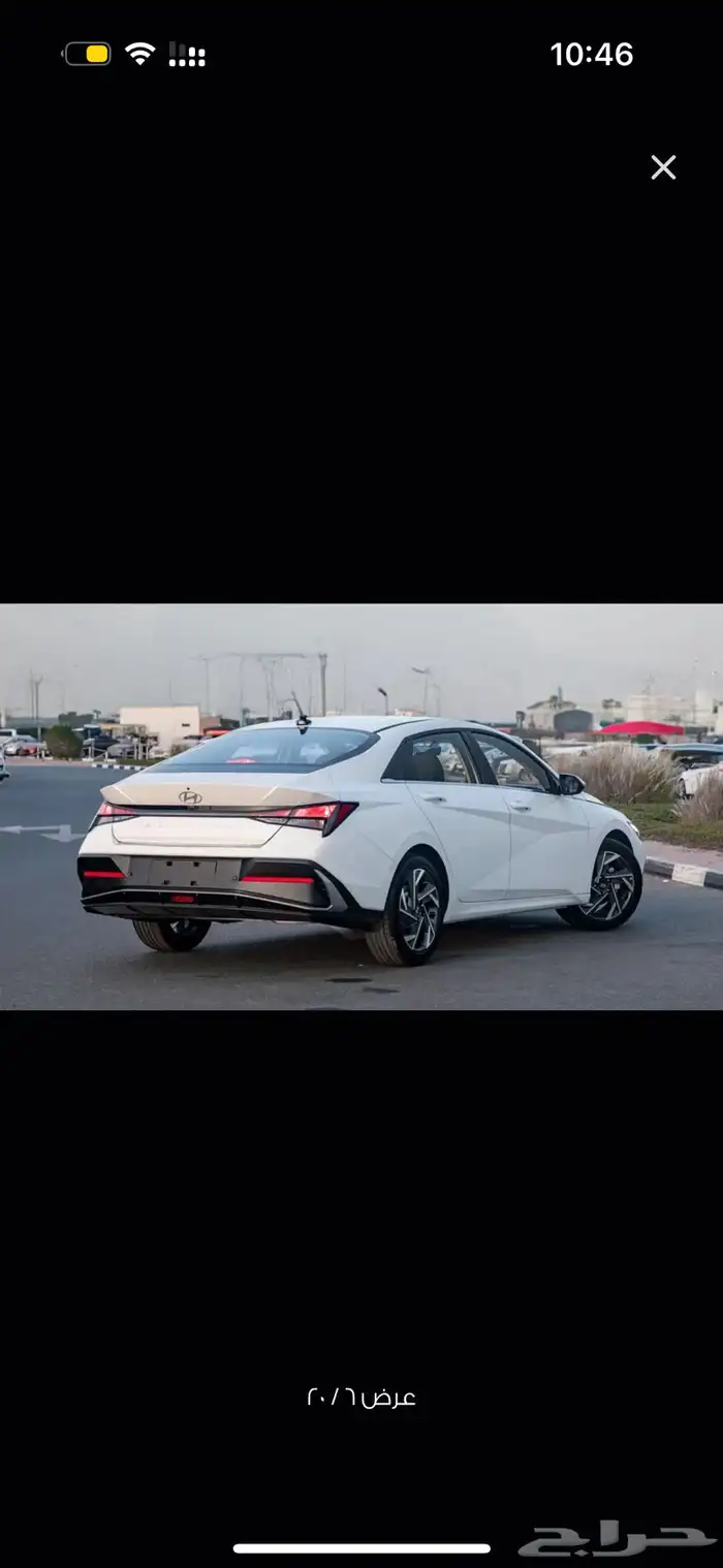 النترا 2025 ابيض فل كامل elntra 0
