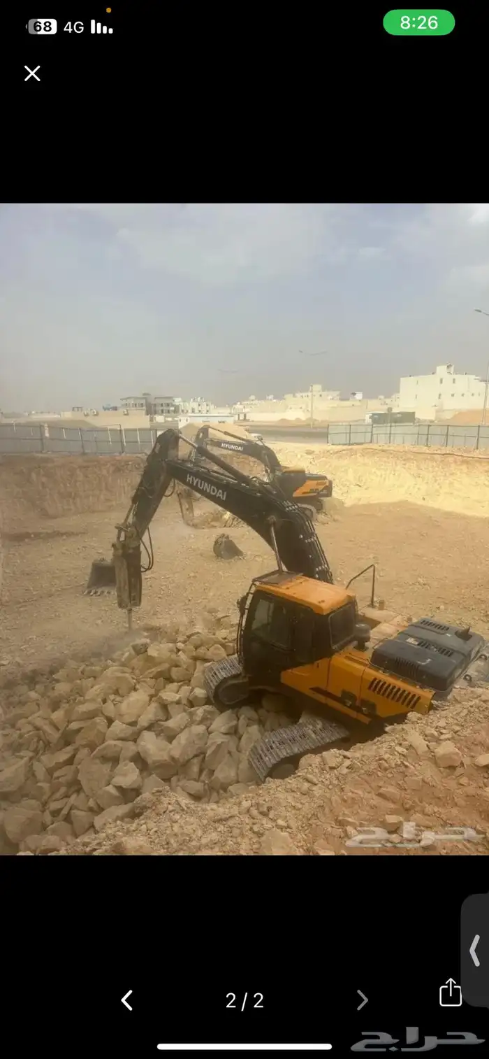 بوكلين للايجار. حفر وترحيل . وهدم مباني 0