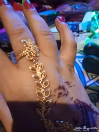 كف مطلي ذهب عيار 22 فخم أنيق في اللبس جميع المقاسات 4