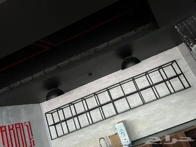 لمبات كهربائيه. استاند حديد ديكورات. حديد شبك ديكور ف السق 2