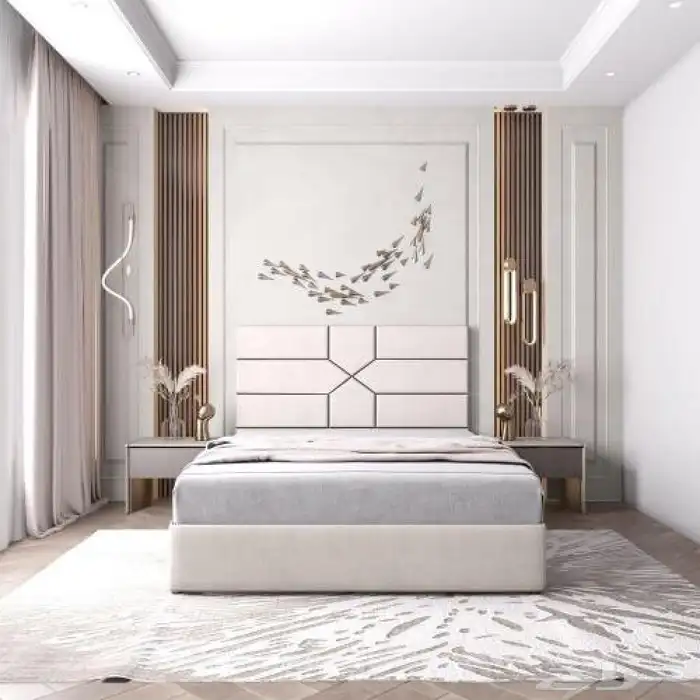 سرير 200 200 بوكلي ديكور بدون مرتبة 900 ريال 0