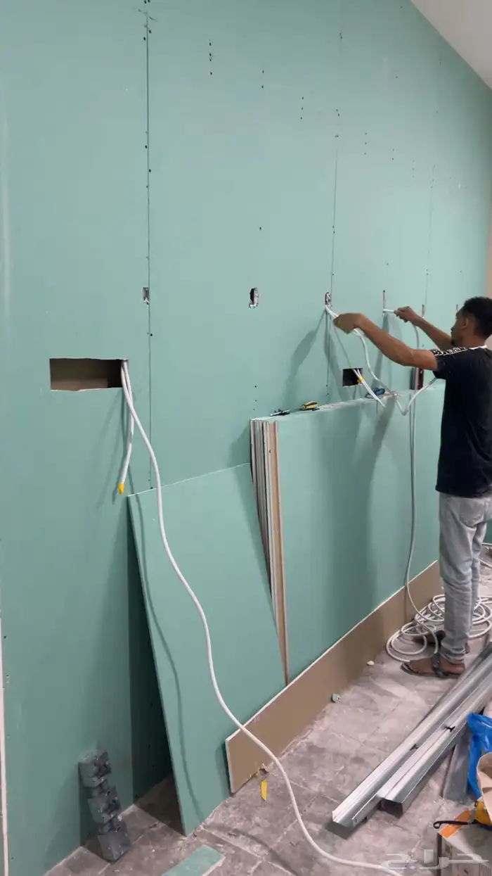 اعمال جبس بورد تركيب ابواب سمنت بورد 2