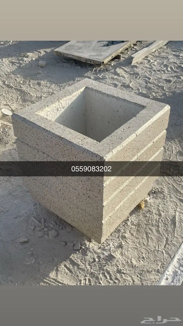 كراسي وأحواض خرسانية تجميلية 33
