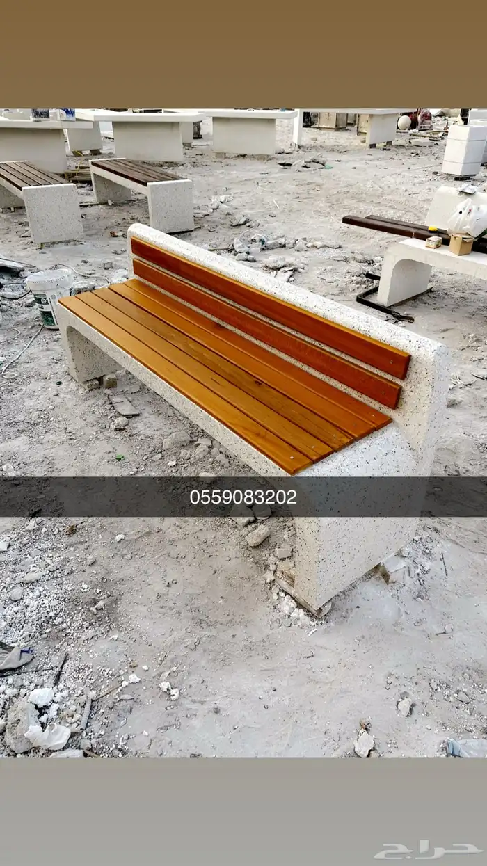 كراسي وأحواض خرسانية تجميلية 4