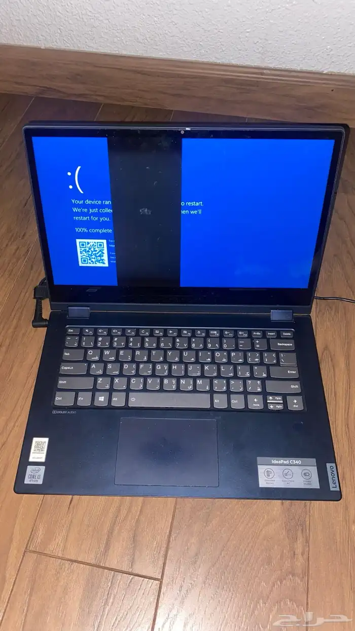 لاب توب لينوفو c340 يحتاج شاشه فقط 3