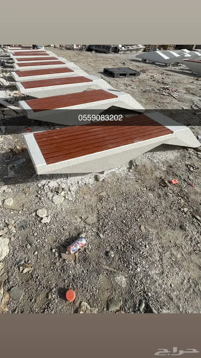 كراسي وأحواض خرسانية تجميلية 32
