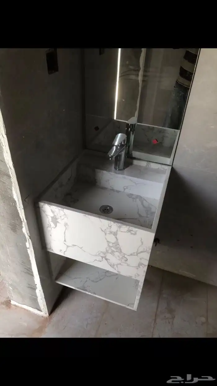 مغاسل رخام طبيعي وصناعة ومطبخ وطولات مع التركيب 7